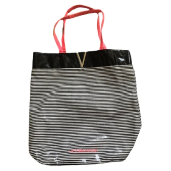 Victoria's Secret Beach Pool Striped Water Resistant Large Tote Bag - Picture 2 of 2